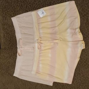 2 pairs Tranquil & True Pajama Sleep Shorts Size 3X peach yellow NWT